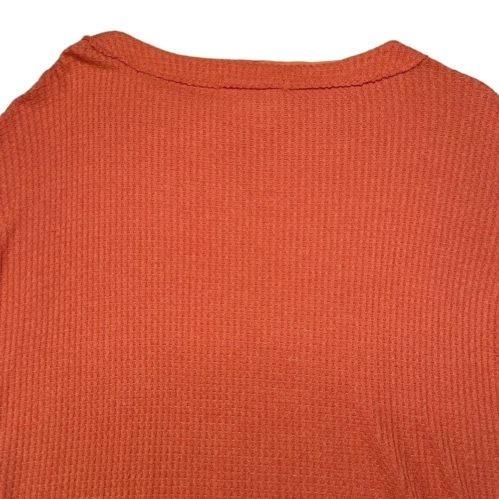 Free People We The Free Coral Light North Slope Thermal Scoop Neck Tunic Size XS - Picture 9 of 12